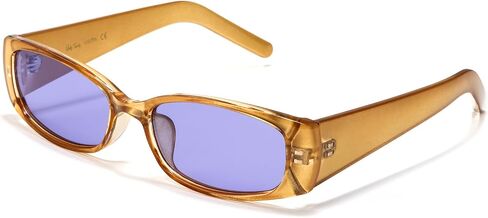 Veda Tinda Vision Rectangle Sunglasses for Women Mens 90s Y2k Cool Retro Vintage Warp Around Sport Sun Glasses UV Protection in Saudi Arabia