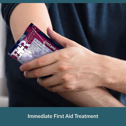 Ever Ready First Aid Disposable Cold Compress Therapy Instant Ice Pack for Injuries 4.5" x 7" - 125 Pack in Kuwait