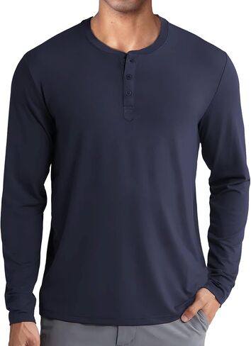 قمصان Henley الرجالية من COOFANDY بأكمام طويلة كاجوال وخفيفة الوزن in Saudi Arabia
