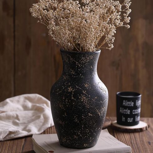 Farmhouse Vase for Home Decor, Terracotta Vase, Rustic Vase, and Vintage vase. Vintage Flower Vase Suitable for Home Decor, Living Room, Shelf Decor, Dining Table Decor, 6.1IN. ZSHLXM in Saudi Arabia