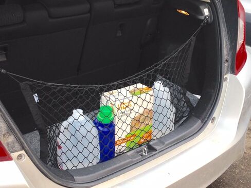 lebogner منظم صندوق تخزين صندوق السيارة، منظم شبكة أرجوحة لتخزين البضائع مع 3 خيارات للتركيب، منظم سيارة مناسب عالمي عالي الجودة in Kuwait