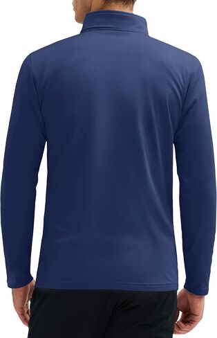 MAGCOMSEN Mens Quarter Zip Pullover Jacket Fleece Lined Golf Water Resistant Warm Sweatshirt 2 Zipper Pockets Winter in Kuwait