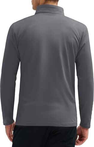 MAGCOMSEN Mens Quarter Zip Pullover Jacket Fleece Lined Golf Water Resistant Warm Sweatshirt 2 Zipper Pockets Winter in Kuwait