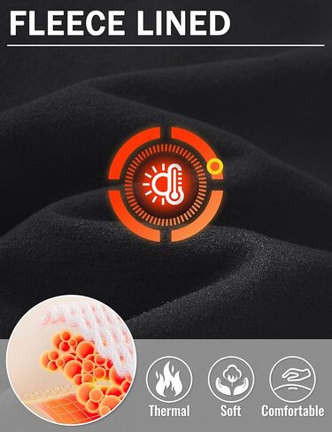 MAGCOMSEN Mens Quarter Zip Pullover Jacket Fleece Lined Golf Water Resistant Warm Sweatshirt 2 Zipper Pockets Winter in Kuwait