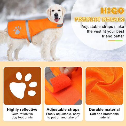Dog Reflective Vest - Adjustable Dog Safety Vest, High Visibility Dog Apparel for Outdoor Activities Walking Hunting (Green, Small) in Kuwait