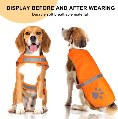 Dog Reflective Vest - Adjustable Dog Safety Vest, High Visibility Dog Apparel for Outdoor Activities Walking Hunting (Green, Small) in Kuwait