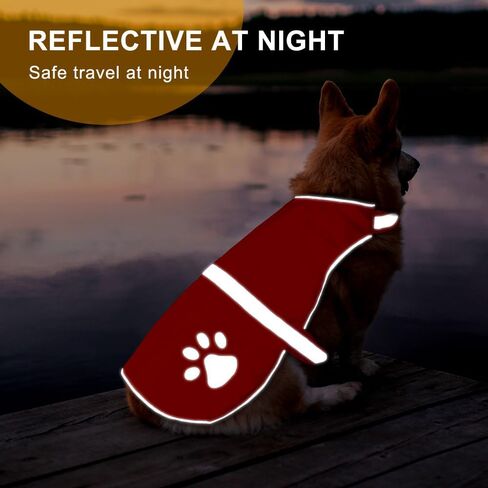 Dog Reflective Vest - Adjustable Dog Safety Vest, High Visibility Dog Apparel for Outdoor Activities Walking Hunting (Green, Small) in Kuwait