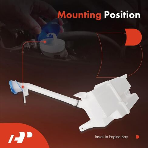 A-Premium Fit for Nissan Rogue 2014 2015 2016 Windshield Washer Tank Assembly with (Cap/Washer Pump/Filler Neck/Bracket), Replace# 289104BA0A in Saudi Arabia