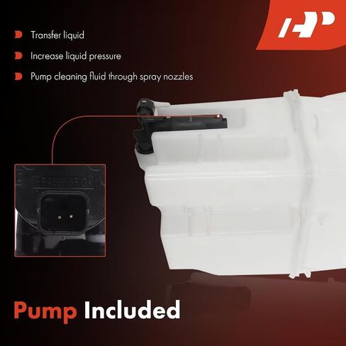 A-Premium Fit for Nissan Rogue 2014 2015 2016 Windshield Washer Tank Assembly with (Cap/Washer Pump/Filler Neck/Bracket), Replace# 289104BA0A in Saudi Arabia