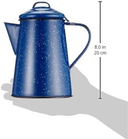 GSI Outdoors Enamel Coffee Pot to Store Hot Coffee, Tea for Camping & Farmhouse - 8 Cup in Saudi Arabia
