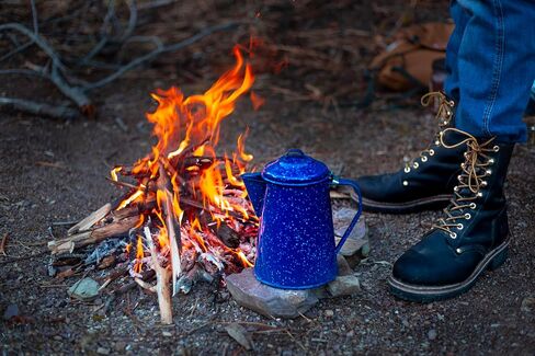 GSI Outdoors Enamel Coffee Pot to Store Hot Coffee, Tea for Camping & Farmhouse - 8 Cup in Saudi Arabia
