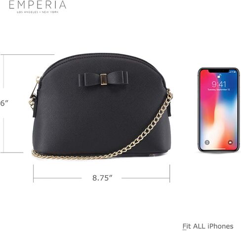 Emperia Small Cute Faux Leather Dome Series Crossbody Bags Shoulder Bag Purse Handbags for Women in Saudi Arabia