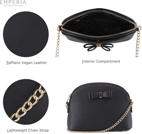 Emperia Small Cute Faux Leather Dome Series Crossbody Bags Shoulder Bag Purse Handbags for Women in Saudi Arabia