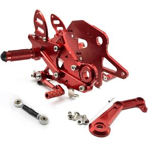 Motorcycle Rearset Fit For Kawasaki Ninja 650/Z650 2017 2018 2019 2020 Foot Pegs Rear Set Footrests Brake Shift Pedals Fully Adjustable Foot Boards(Black)