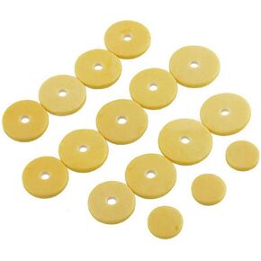 Jiayouy Pack of 16 Flute Pads Repair Kit Flutes Replacement Parts Accessories