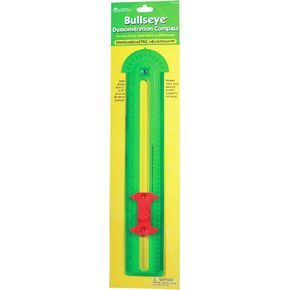 Learning Resources Bullseye Demonstration Compass, Dual-Scale Ruler, Classroom Whiteboard Accessories, Teacher Aids, Grades 1+, Ages 6+ (LER1508)