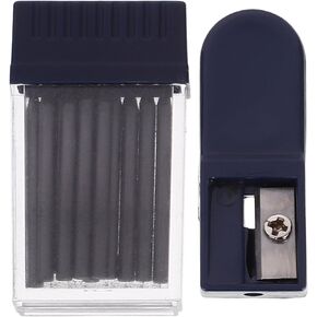 NUOBESTY Compass Lead Refills Compass Replacement Pencil Lead 2.0 mm HB Compass Refills with Pencil Sharpener for Students Office Math Compass Drawing Compass Drafting Tools
