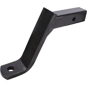 Advanced Adjustable Trailer Hitch, 6000lbs GTW Capacity, Drop 9-5/8", Rise 8-3/8", Length 12", Hollow Design, Black Powder Coat Finish