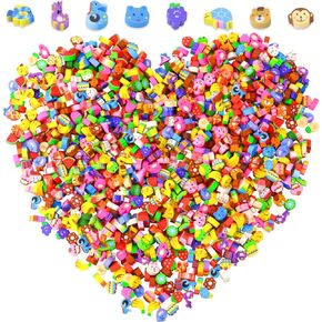 Oomcu 1200 PCS Mini Novelty Erasers,Colored Heart Sea Creature Fruit Vegetable Cake Animal Collection Pencil Eraser for Student Prize Homework Reward Party Favor Gift Filling School Supplies