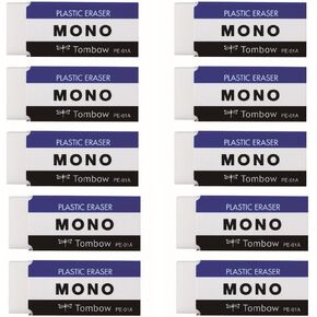 BooTool MONO PLASTIC ERASER 10piece pack [JAPAN Import] PE01