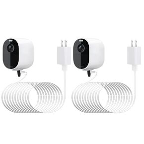 ALERTCAM 30Ft/9m Power Adapter for Arlo Essential Spotlight, Weatherproof Outdoor Power Cable Continuously Charging Your Arlo Essential Camera - White