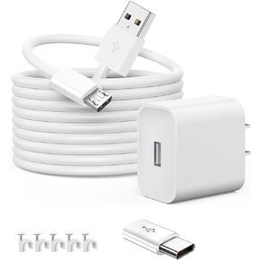 10FT Power Extension Cable with UL Listed 5V2A Wall Adapter Compatible with WyzeCam, Wyze Cam Pan, Yi Camera,NestCam Indoor,Blink,Lorex for Home Security Camera