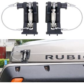 BESTAOO TJ Hood Latches, Locking Hood Latch Catch Kit for Jeep Wrangler TJ 1997-2006, Eliminates Hood Flutter, 1 Pair