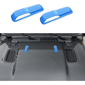 CheroCar JL JT Engine Hood Hinge Cover Decoration Cover Stickers Exterior Accessories for Jeep Wrangler JL 2018-2021, for 2020-2021Jeep Gladiator JT (Purple-B…)