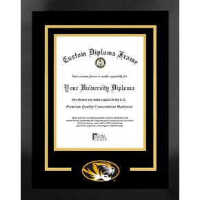 صور الحرم الجامعي NCAA Missouri Tigers للجنسين إطار أسود دبلوم مانهاتن مع طباعة حجرية إضافية، أسود، مقاس واحد