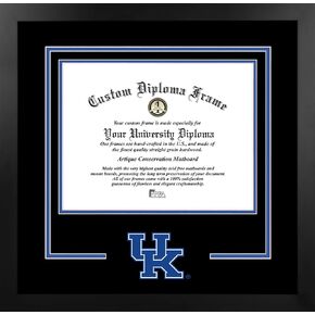 Campus Images NCAA Kentucky Wildcats Unisex Spirit Diploma Manhattan Black Frame with Bonus Lithograph, Black, One Size