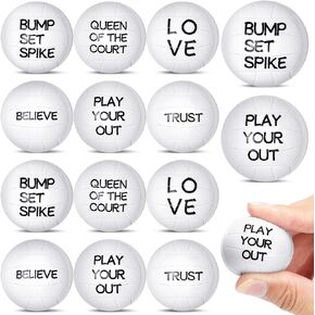 30 Pcs Mini Volleyball Stress Ball Volleyball Team Gifts Sports Balls Foam Ball Mini Volleyball Balls Small Volleyball Stuff Tiny Volleyball Accessories for Volleyball Party Decorations School Reward