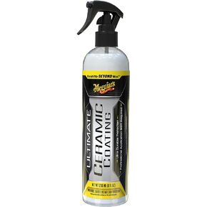Meguiar's Ultimate Ceramic Coating - Ultra-Durable Cutting-Edge Ceramic Protection with Excellent Water Beading While also increasing gloss, Slickness, and Concealing Minor Paint Defects - 8oz Spray