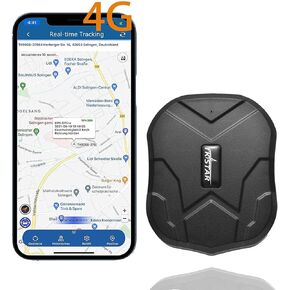 TKSTAR 4G GPS Tracker for Vehicles Hidden Magnetic Car GPS Tracker Locator Real-time Vehicle Tracking Devices with Electric Fence and Anti-Theft Alarm for Car/Motorcycle/Trucks/Fleet/Boat (4G TK905)