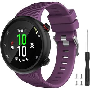 Watbro Compatible with Garmin Forerunner 45 band, Soft Silicone Sport Replacement Watch Band, Fitness Strap Bracelet Wristband for Garmin Forerunner 45 Smartwatch