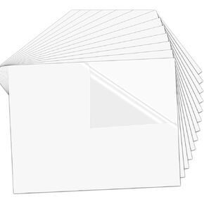 ورق ملصقات فينيل قابل للطباعة من LZEDIRA، ورق ملصقات بالتسامي، ورق ملصقات لامع، ورق ملصقات فينيل قابل للطباعة مقاوم للماء، أوراق شفافة لمشاريع الطباعة والحرف اليدوية in Kuwait