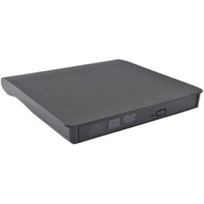 External CD Drive USB 3.0 Portable Slim External DVD Drive, External DVD CD Drive & CD DVD +/-RW Writer/Rewriter/Player High Speed Data Transfer (Black)