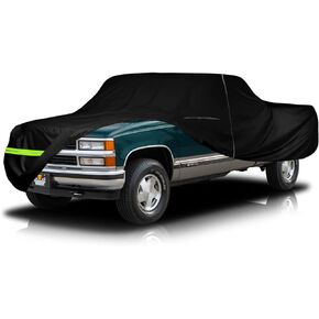 Waterproof Car Cover Compatible with Chevrolet C10 C20 K10 K20 1960-1987 Standard Cab Short Bed Accessories, 420D All Weather Car Covers with Zipper&Lock for Car Dust Snow Rain Hail Protection