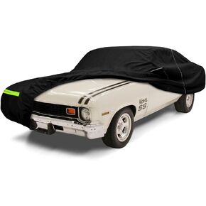 Waterproof Car Cover Compatible with Chevrolet C10 C20 K10 K20 1960-1987 Standard Cab Short Bed Accessories, 420D All Weather Car Covers with Zipper&Lock for Car Dust Snow Rain Hail Protection