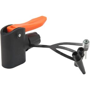 OUKENS Bike Air Nozzle, Precise Adjustment Classic Simple Portable Bike Multi Valve Head,Bike Pump Adapter Multi-Function Bike Inflatable Nozzle for Bikes