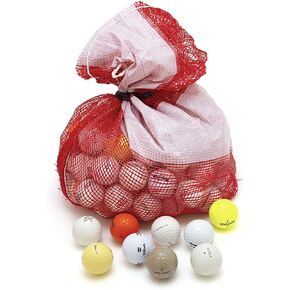 Recycled Hit-Away Used Golf Balls - Cheap Bulk Golfballs Perfect for Practice & Range Hitting - Mix Comes in a Mesh Ball Carrying Bag
