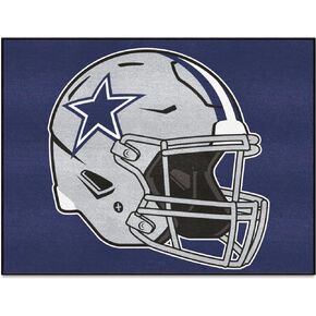 FANMATS 5728 Dallas Cowboys Tailgater Rug - 5ft. x 6ft. Sports Fan Area Rug, Home Decor Rug and Tailgating Mat - Cowboys Helmet Logo