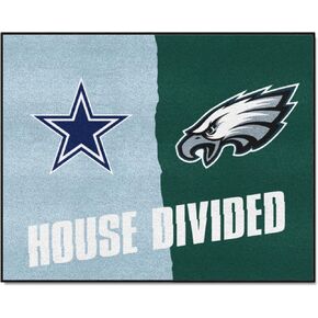 FANMATS NFL Unisex-Adult House Divided Mat
