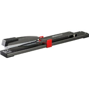 Bostitch Office Anti-Jam Long Reach Stapler, 20 Sheet Capacity, Adjustable, Durable, Black