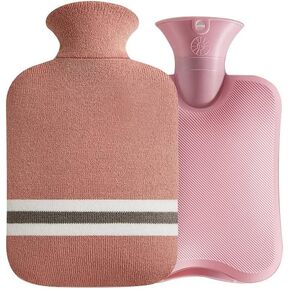 Hot Water Bottle, 2 Litre Hot Water Bottle,Hot Water Bottle with Soft Cap, Reheatable and Refreezable Hot and Cold Pack- (Multicoloured)