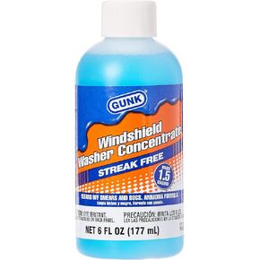 Gunk M506 Concentrated Windshield Washer Solvent with Ammonia - 6 fl. oz., Blue