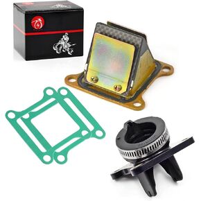 Carb Intake manifold boot and Reed Valve & Gasket For KAWASAKI KX80 KX100 1991-2000