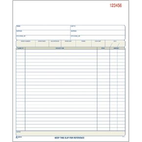 Adams Order Book, Carbonless, White/Canary/Pink, 3-Part, 8-3/8 x 10-11/16 Inches, 50 Sets (TC8100)