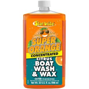STAR BRITE Super Orange Citrus Boat Wash & Wax - Premium Concentrated Formula for Ultimate Shine & Protection