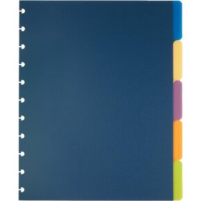 TUL Custom Note-Taking System Discbound Tab Dividers, 8 1/2" x 11", Letter Size, Assorted Colors