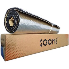10mm/394mil 390" x 39" 107.6sqft Self-Adhesive Car Sound Deadener Road Noise Dampener Sound Deadener & Heat Barrier Mat